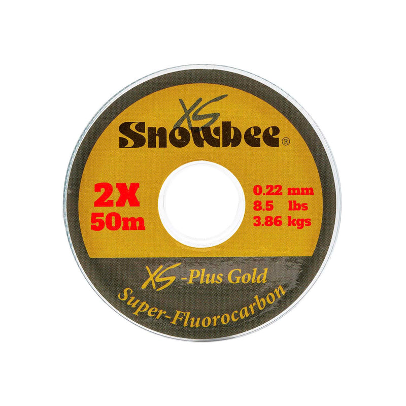 XS-Plus Gold Super-Fluorocarbon Tippet | 50m [2-Pack]