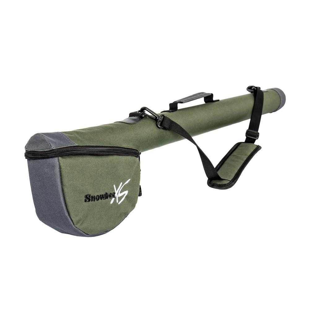 Fly Rod & Reel Case for (9 Ft.) 2-Piece Fly Rods, Rc-1000 Gray on Olive,  56-Inch