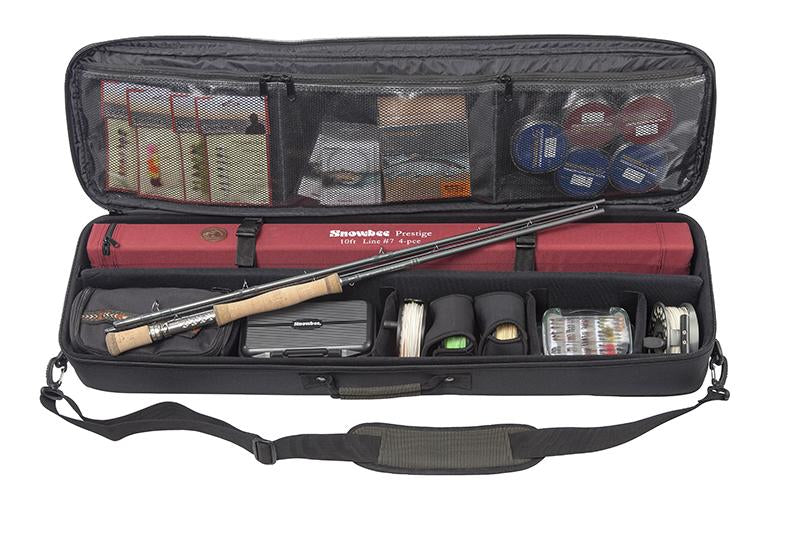 Fly Rod Case Fishing Rod Case Water-Resistant Canvas Fishing Rod Tube Case  Fly Fishing Rod Gear Bag Durable Carry Case