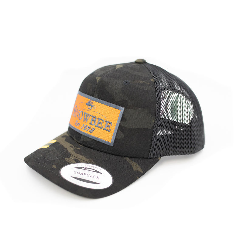 Multicam Black Fly Badge Retro Trucker Hat