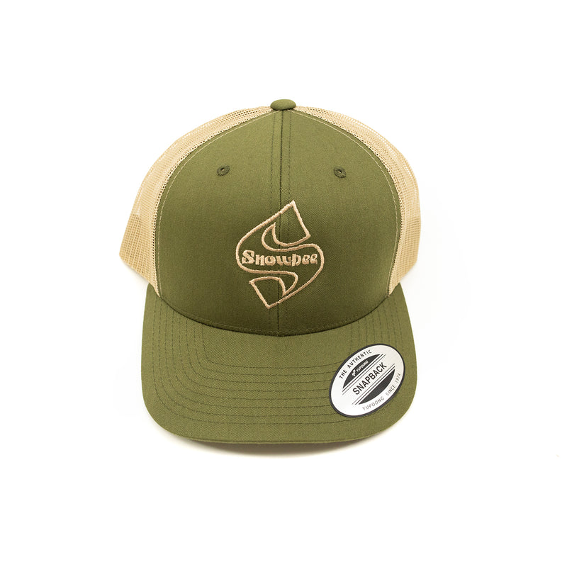 Khaki/Moss Classic S-Badge Retro Trucker Hat