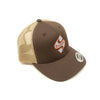Khaki/Brown Classic S-Badge Retro Trucker Hat
